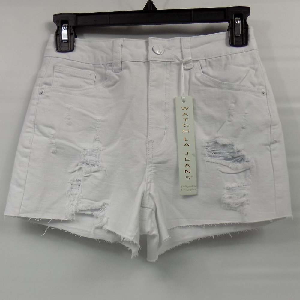 Watch L.A. LS8488 White Denim Shorts NWT Mult Size